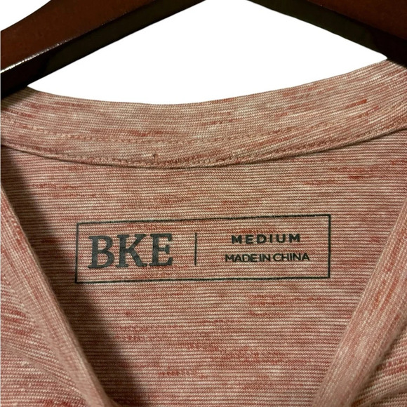 BKE Shirt Mens Medium Red Heather Long Sleeve Pullover Buckle BKE - Picture 3 of 4